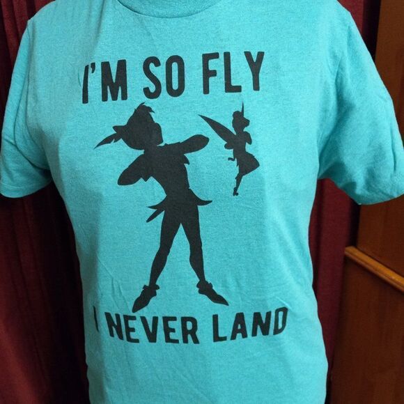 Disney Tops - Disney  Peter Pan Cotton Blend Lg Green Short Sleeve t-shirt I'm So Fly